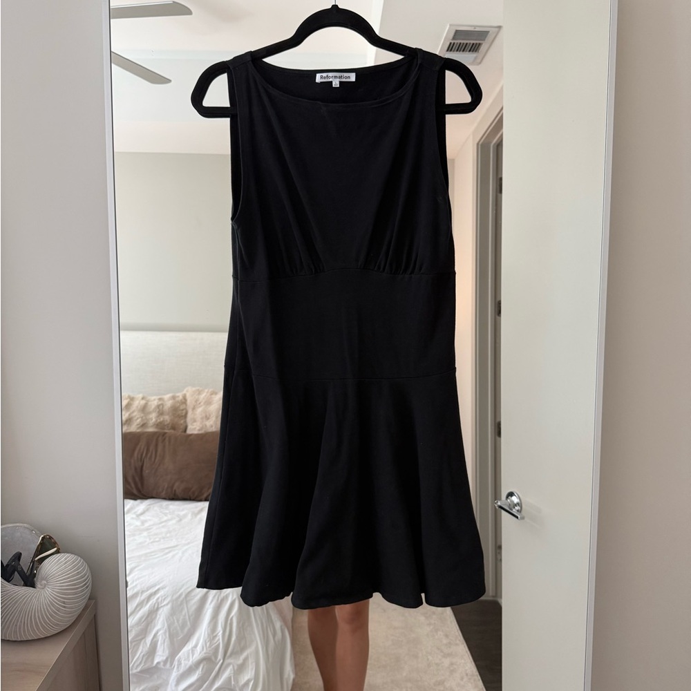 Reformation Black Mini Dress